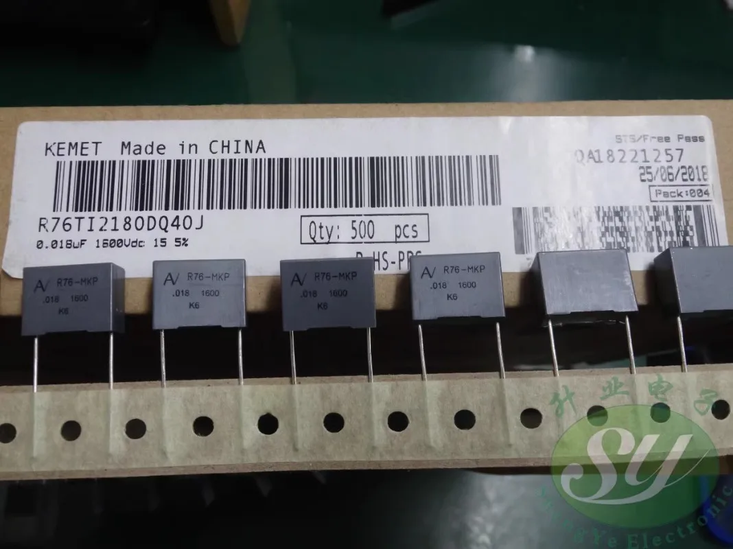 

10PCS AV R76TI2180DQ40J 0.018uf/1600V 18nf 183 new film capacitor