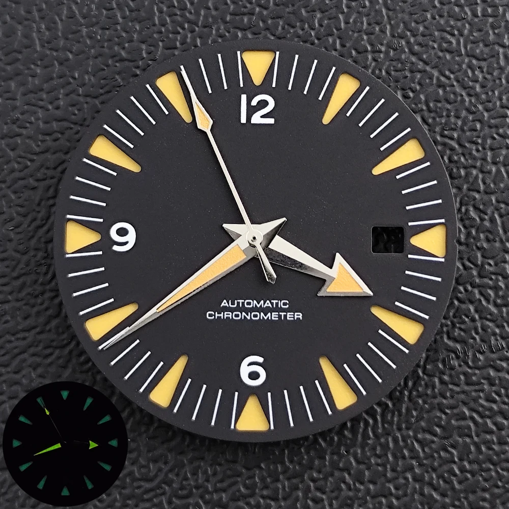 8215 Gehäuse 41,7mm Edelstahlgehäuse Passend für 8215 Uhrwerk Uhrenzubehör Saphirglas Uhr für Herren 20mm Uhrenarmband – Detail 6