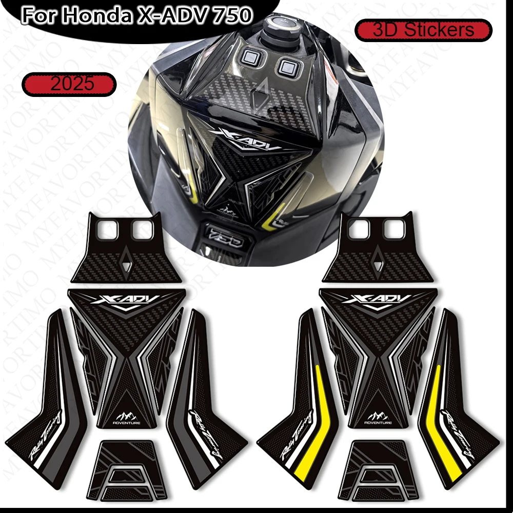 For Honda X-ADV XADV X ADV 750 Adventure Protector Decals Body Fender Shell Fairing Handguard Wind Deflector Stickers 2025