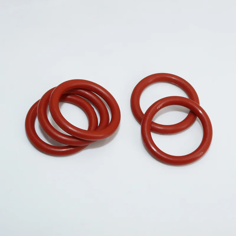 Silicone rosso O Ring VMQ ORing rondella di tenuta per uso alimentare resistente all'olio condizionatore automobilistico per auto ad alta temperatura Gaske idraulico