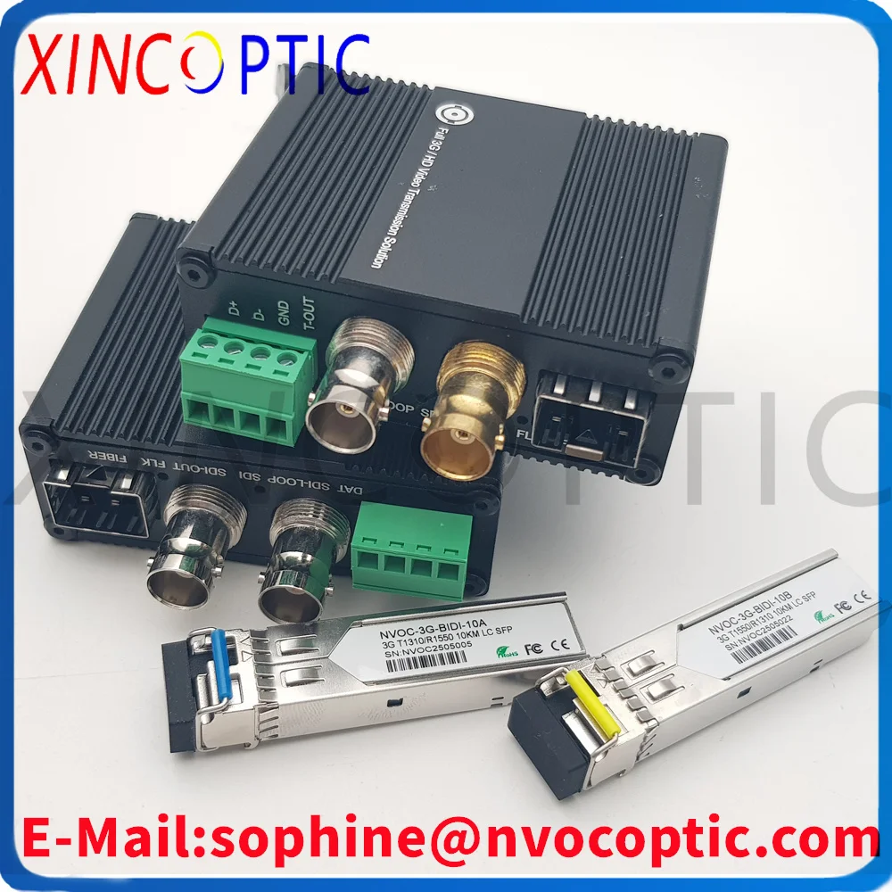 T/R3GSDI موسع الألياف 1080P @ 60HZ 3G-SDI أكثر من محول الألياف مستوى البث وضع واحد الألياف 20 كجم LC وحدة موصل #6