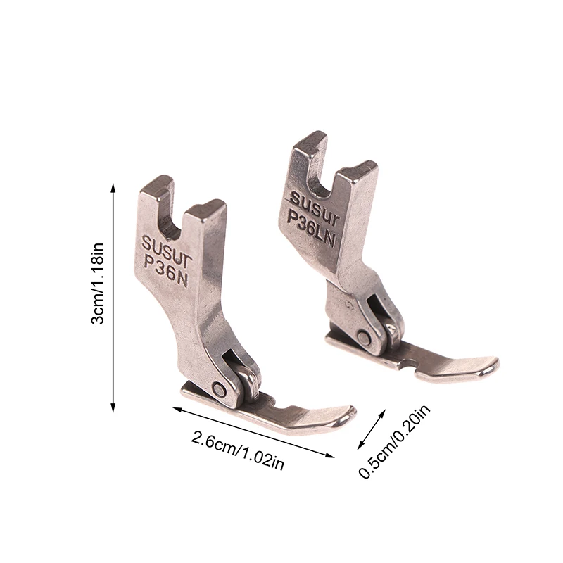 T36N T36LN Narrow Zipper Foot With Bottom For Industrial Single Needle Lockstitch Sewing Machine Pressure Feet Accessories