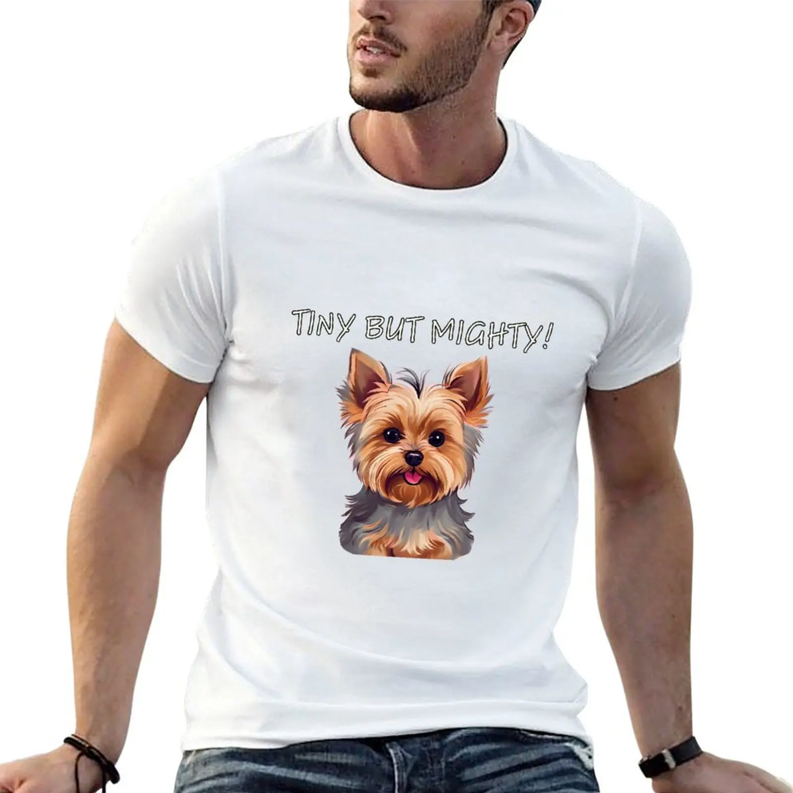

Yorkshire Terrier Cute and Funny T-Shirt t shirts designer t shirts for man cotton t shirt man luxury T-shirt