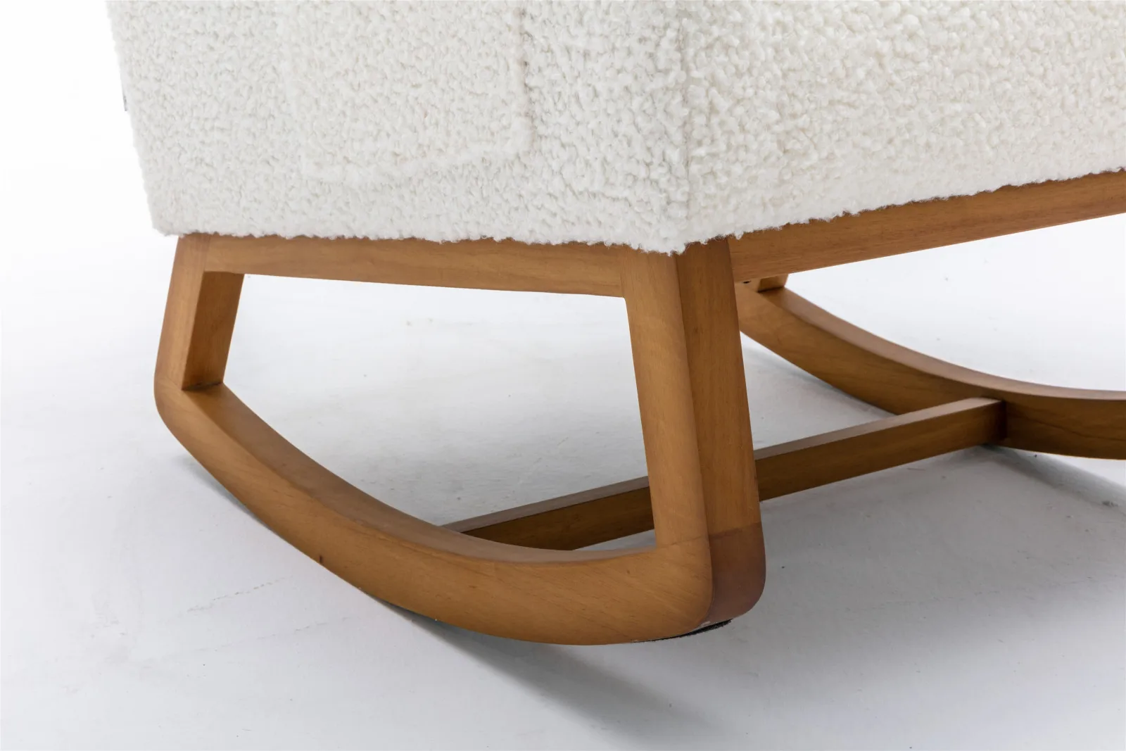 Fotel bujany w nowoczesnym stylu, wyściełane krzesło przesuwne z wysokim oparciem do salonu. Nadaje się do salonu i sypialni