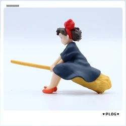 Japanese Anime Beauty Model Toys Witch Riding Broom Figures Animation Derivatives Model Doll Toy for Kids or Friends on Birthday