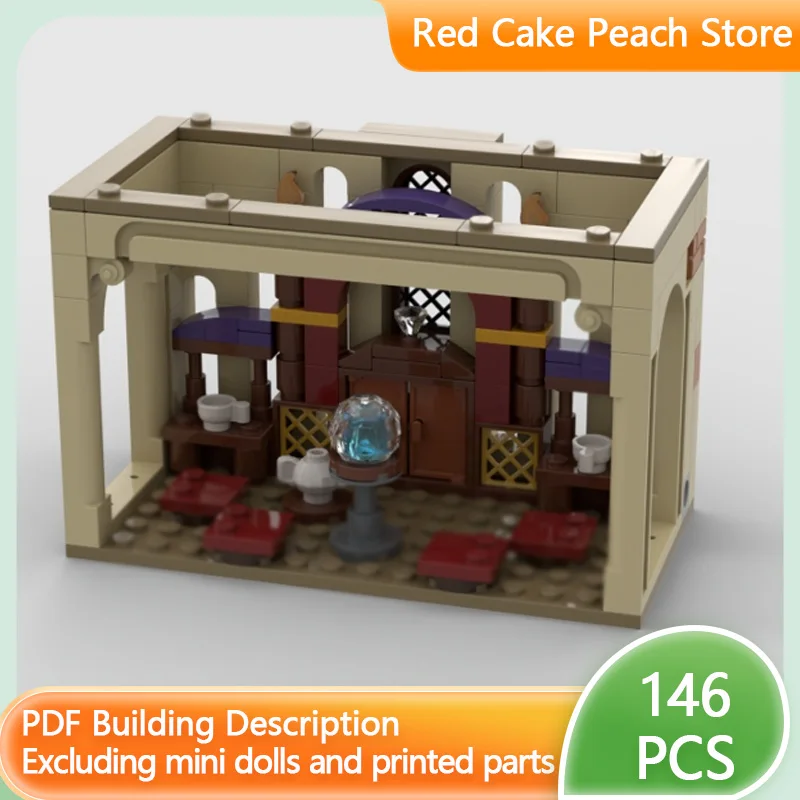 

Волшебный кинотеатр: конструктор MOC «Замок-комната для гадания», модульная технология, детские праздничные подарки, игрушки для сборки, набор