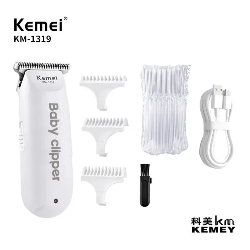 Kemei เครื่องทริมเมอร์ลูกผม KM-1319ที่ตัดขนไฟฟ้าแบบชาร์จไฟได้ใช้ในบ้านพกพาที่ตัดขน S ประเทศจีน