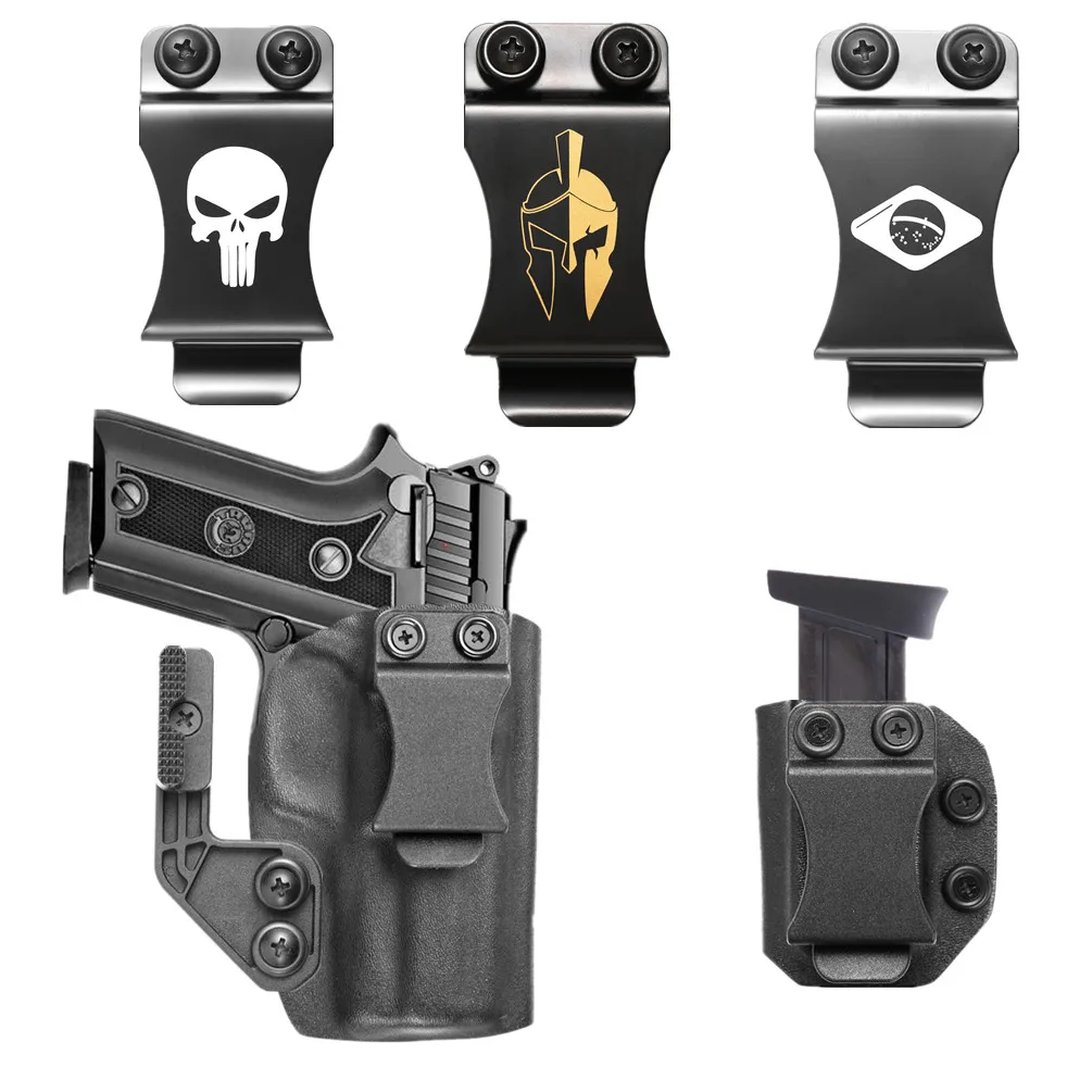 Funda kydex IWB para Taurus PT908 PT938 PT940 PT945 dentro de la cintura, clip de ocultación, transporte oculto, funda para mano derecha