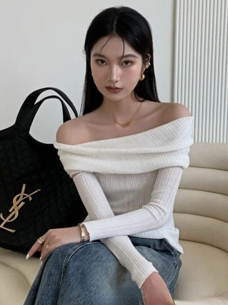 Pullovers Women Solid Simple Elegant Spring Attractive Ins All-match Casual Delicate Korean Style Charming Designed Ladies Daily