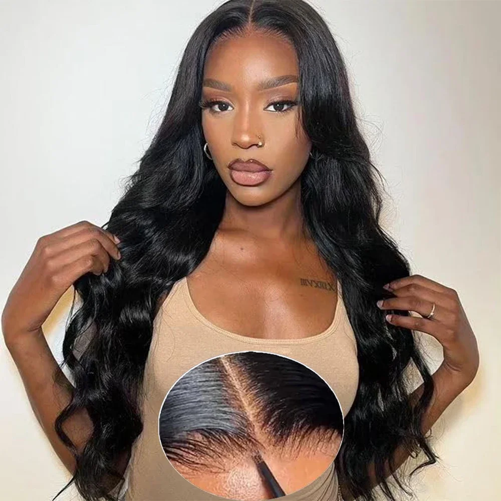 Wear And Go Glueless Wig Human Hair Pre Plucked For Women Pre Cut 5x5 Lace Body Wave Lace Front Wigs On Sale Ready To Wear