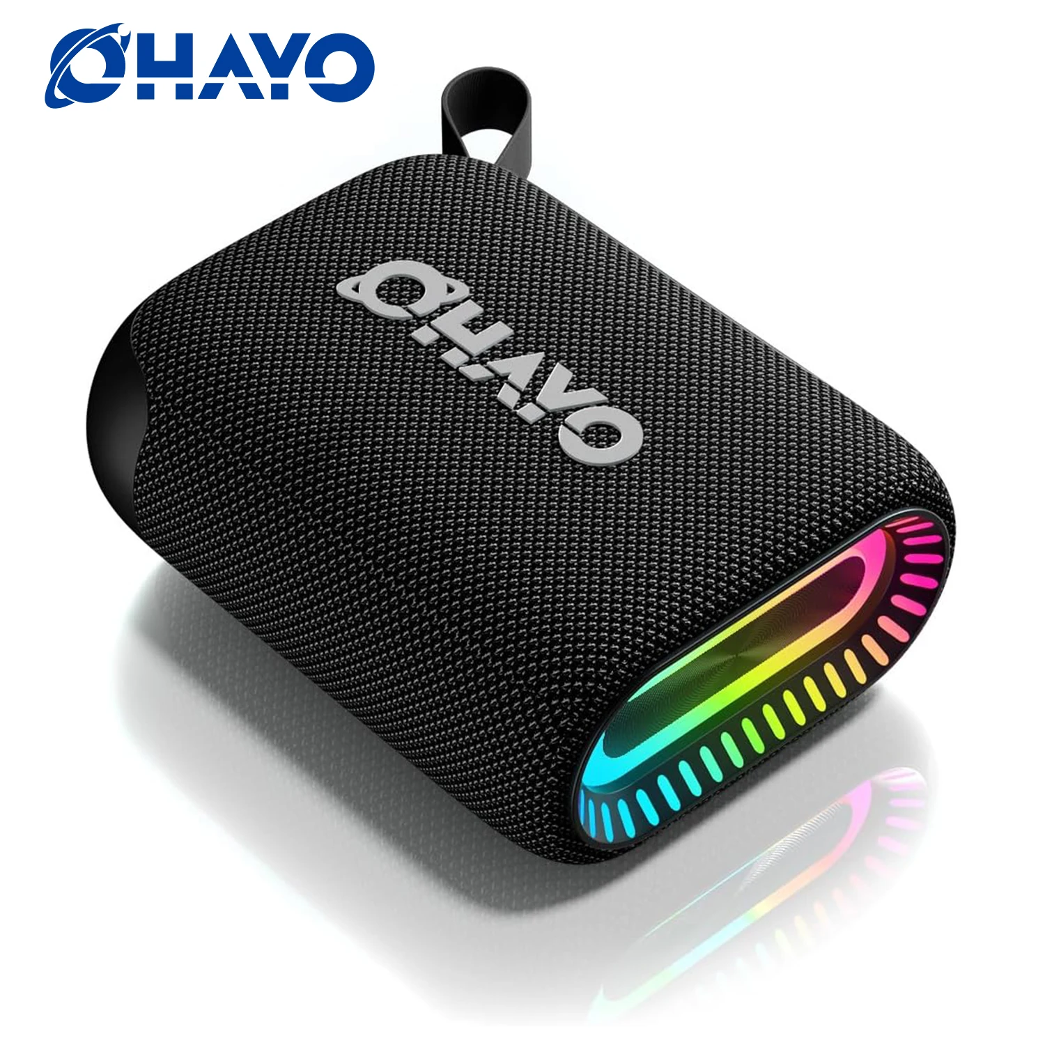 Ohayo S5 Bluetooth Speaker,Ultra Portable, Up to 24H Playtime,IP67 Waterproof and Dustproof,Powerful Sound for Hiking and Biking