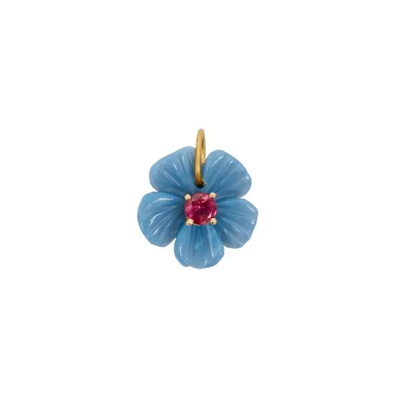 Bunter Harz-Blumen-Zirkon-Anhänger für DIY-Halskettenherstellung, Alltagskleidung, Dating und Geschenke für Frauen – Detail 7