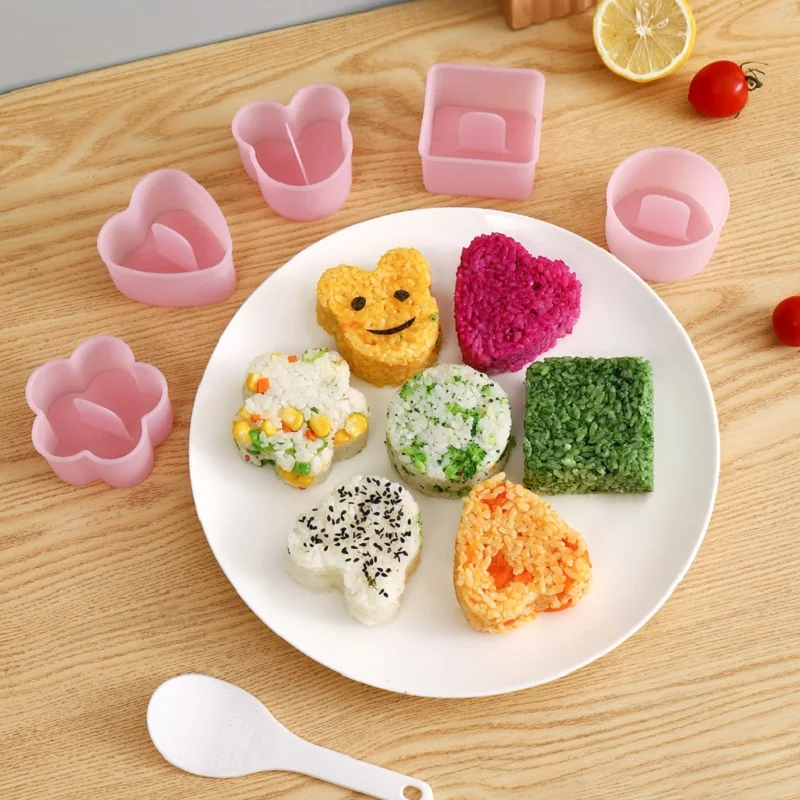 

Sushi Rice Ball Mold Maker Cake Bread Sandwich Press Molds Diy Bento Making Machine Kitchen Accessories