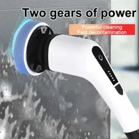 7 In 1 Electric Cleaning Turbo Scrub Brush Wireless Window Wall Cleaner Adjustable Cleaning Brush Bathroom Kitchen Cleaning Tool