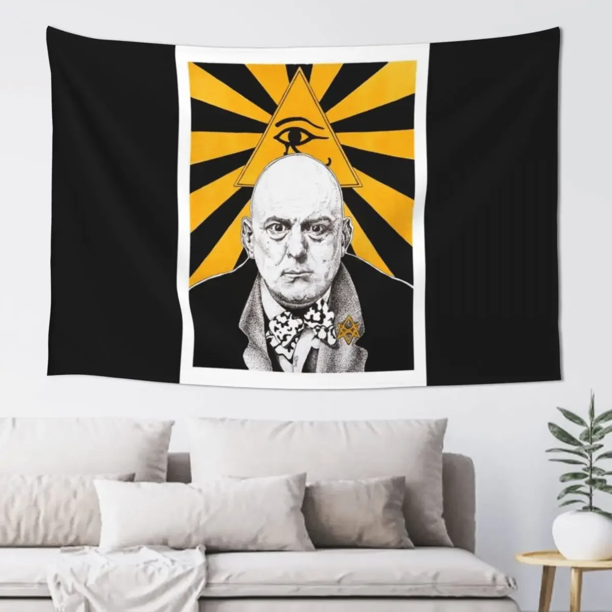 Aleister Crowley Tapestry Decorative Wall Murals Wall Art Room Decor Aesthetic Tapestry