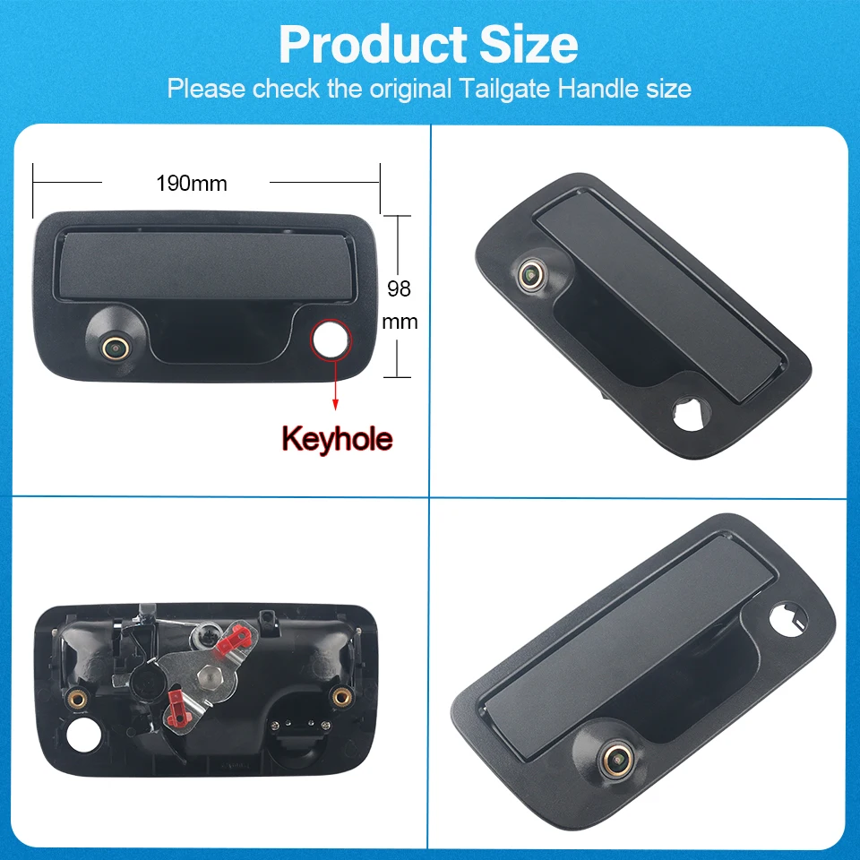 1920*1080P AHD 170° Pickup Trunk Handle Vehicle Camera For VW Volkswagen Amarok 2013 2014 2015 2016 2017-2020 Car Reverse Camera
