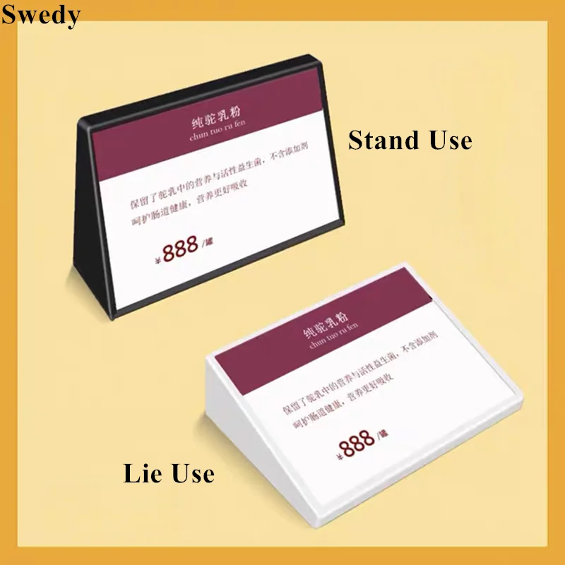 A6 105x148mm Plastic Advertising Poster Picture Frame Menu Holder Price Label Table Card Acrylic Sign Holder Display Stand