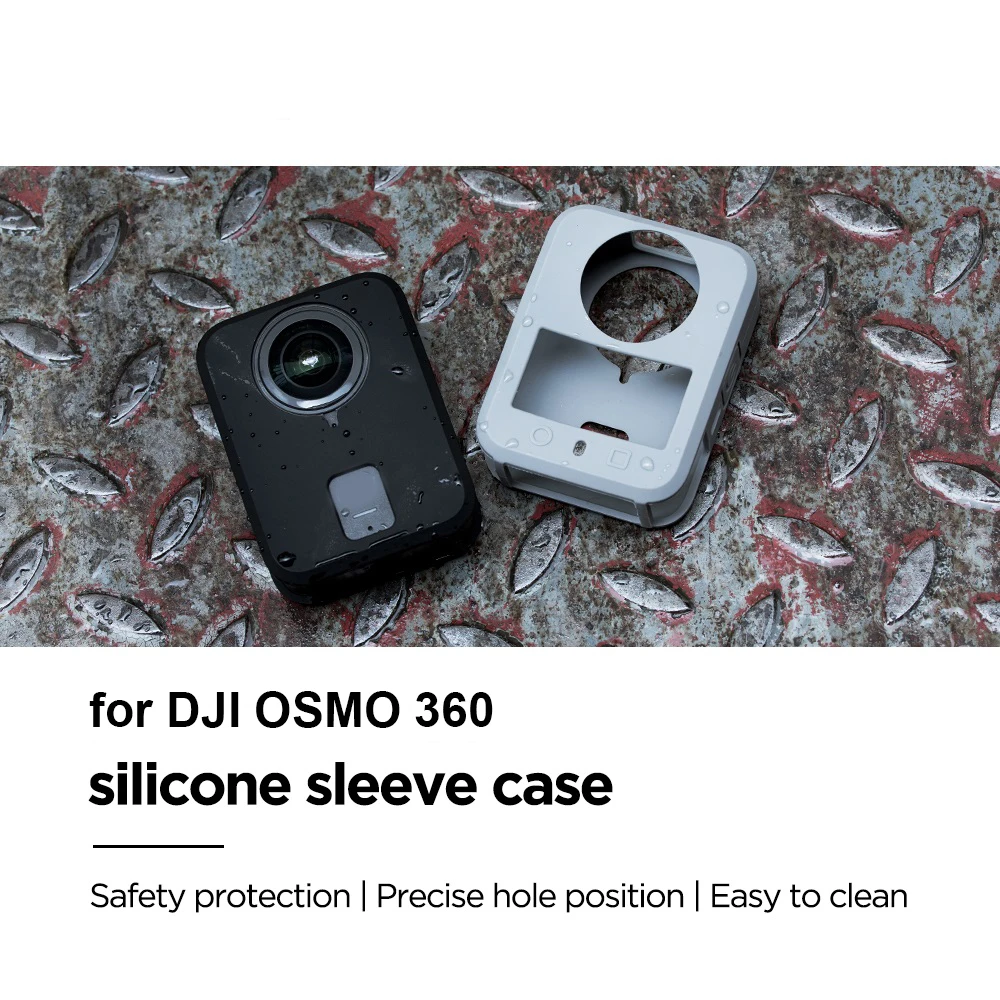 

Silicone Sleeve Case for dji osmo 360, Soft Protective Case Battery Side Open, All-Round Protect Action Camera Accessories