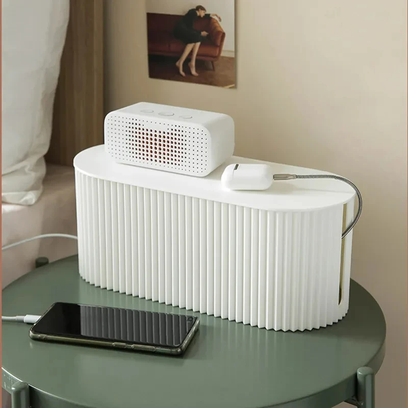 صندوق تخزين الأسلاك سعة كبيرة لوحة توصيل البيانات صندوق تخزين الكمبيوتر المكتبي صندوق إدارة الكابلات راوتر قوس صندوق إخفاء الكابلات