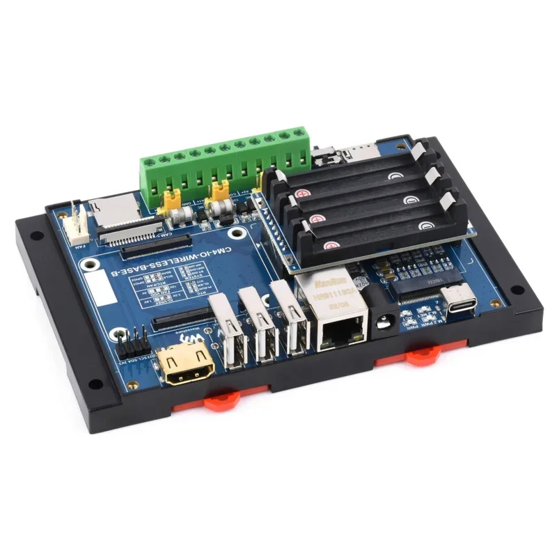 Kit de módulo de expansión inalámbrico IoT Industrial 4G LTE UPS para RPI Raspberry Pi Compute Module 4 CM4 Lite con adaptador de corriente