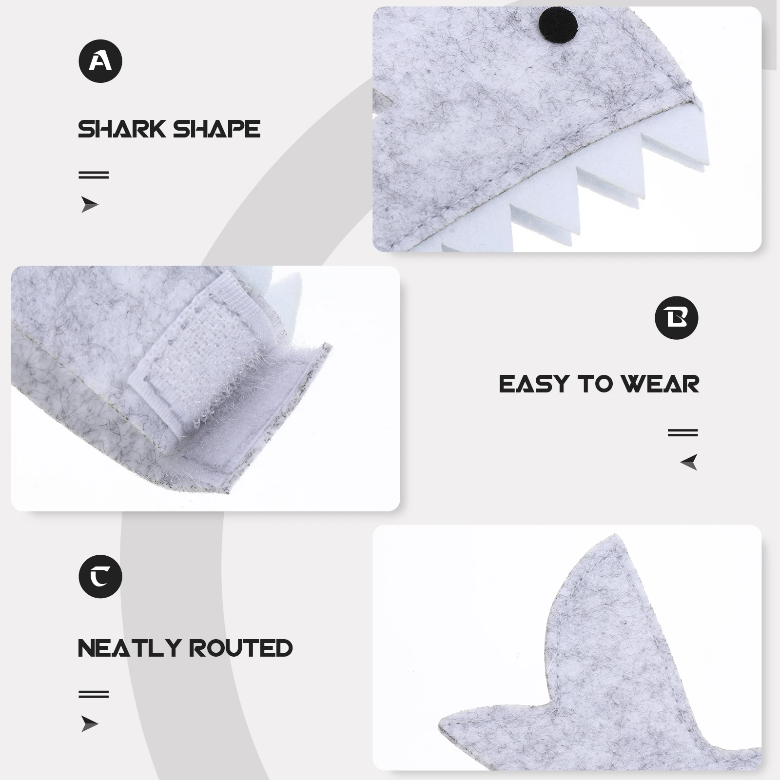 

2 Pcs Pet Clothing Lizard Costume Outfit Pets Shark Clothes Costumes Animal Zoo