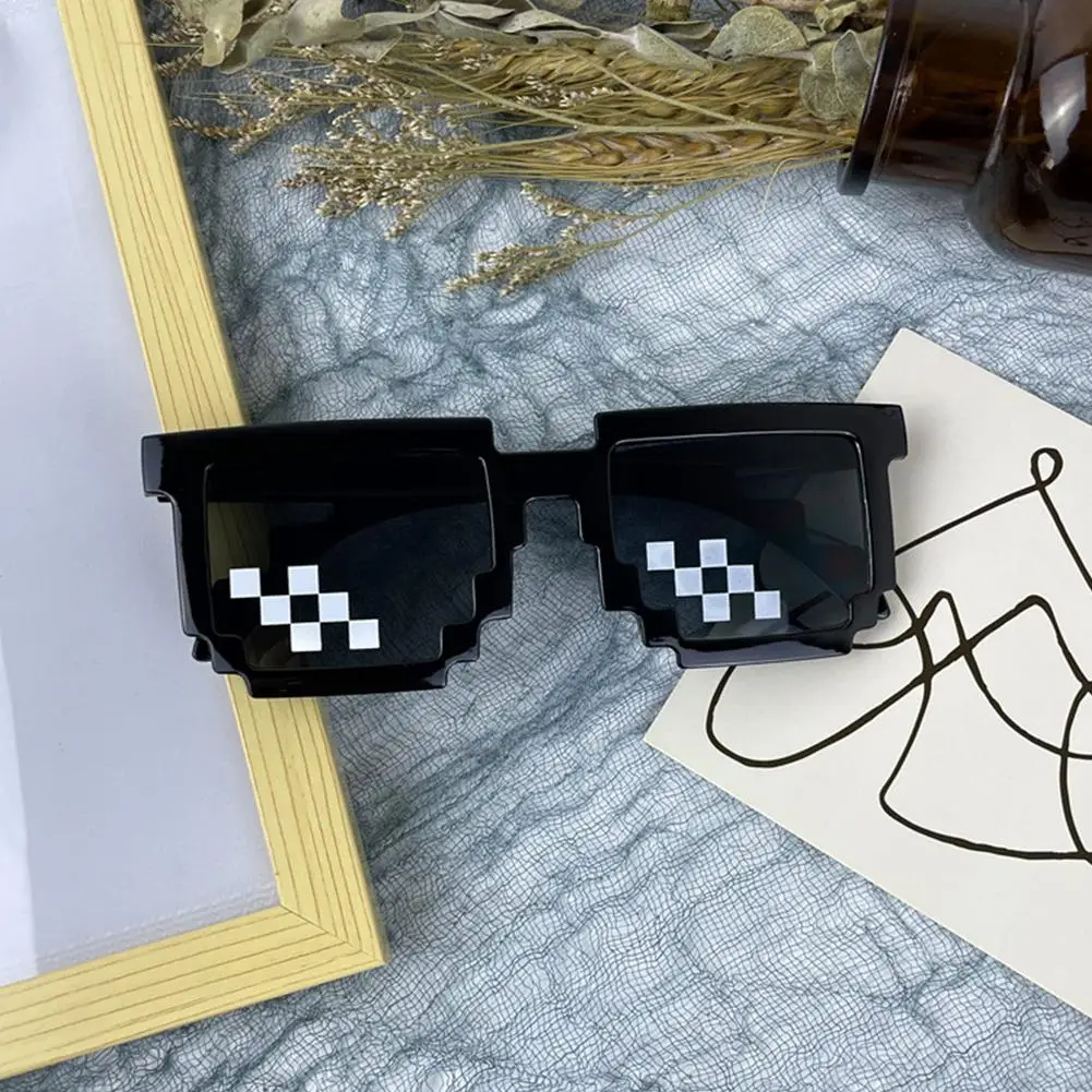 1Pc Funny Mosaic Sunglasses Cool Party Vintage Shades Sunglasses Cosplay Favors Birthday Party Mosaic Glasses