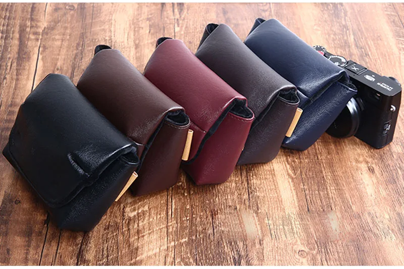 حقيبة كاميرا جلدية ناعمة لفوجي X100VI X100V X100f X70 X100s فوجي فيلم باناسونيك LX100 كانون PowerShot V1