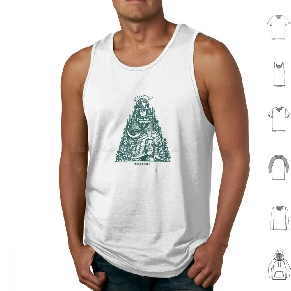 Fleet Foxes Forest Fox Tank Tops Print Cotton Fleet Foxes Mykronos Music Band Ska Reggae Rocksteady Dub Dancehall Funk