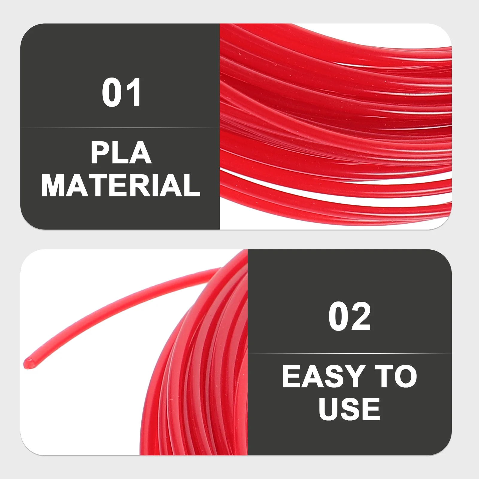 

10 Meters 3D Printing Pen Filament Pla Low Shrinkage 1.75mm Vacuum Sealed Compatible with Standard 3D Printer Filament