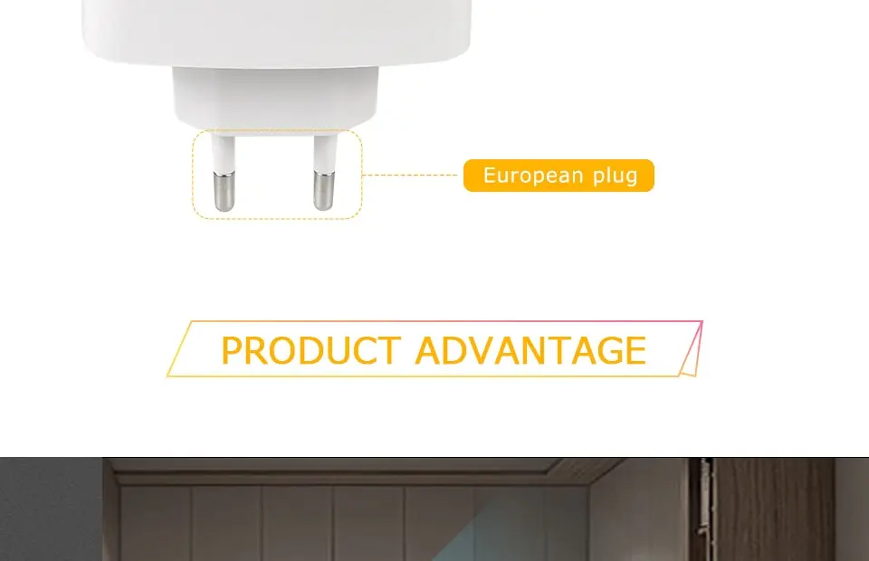 Motion Sensor LED Night Light EU Plug In 3 Modes Night Lamp For Home Aisle Hallway Stair Kitchen Bedroom Bedside Lighting