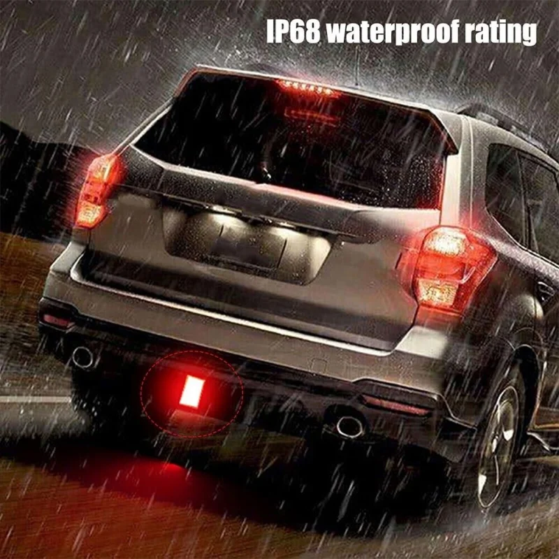 1pcs Car Brake Light F1 Style 15 LED Rear Third Brake Light Strobe Flashing Tail Brake Stop Rear Fog Lamp Car Accessory