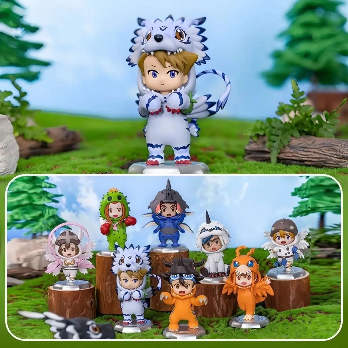 バンダイ純正ルースアイテム: デジモンアドベンチャー2 コスチュームブラインドボックス - 本物のフィギュア人形、グッズ