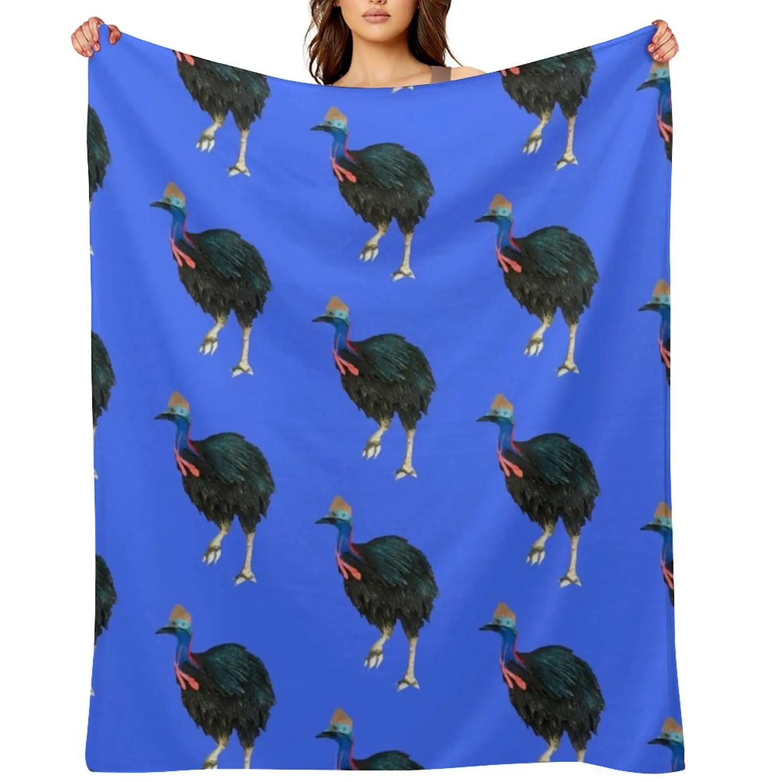 

Cranky Cassowary Throw Blanket anime heavy to sleep for babies Kid'S Blankets