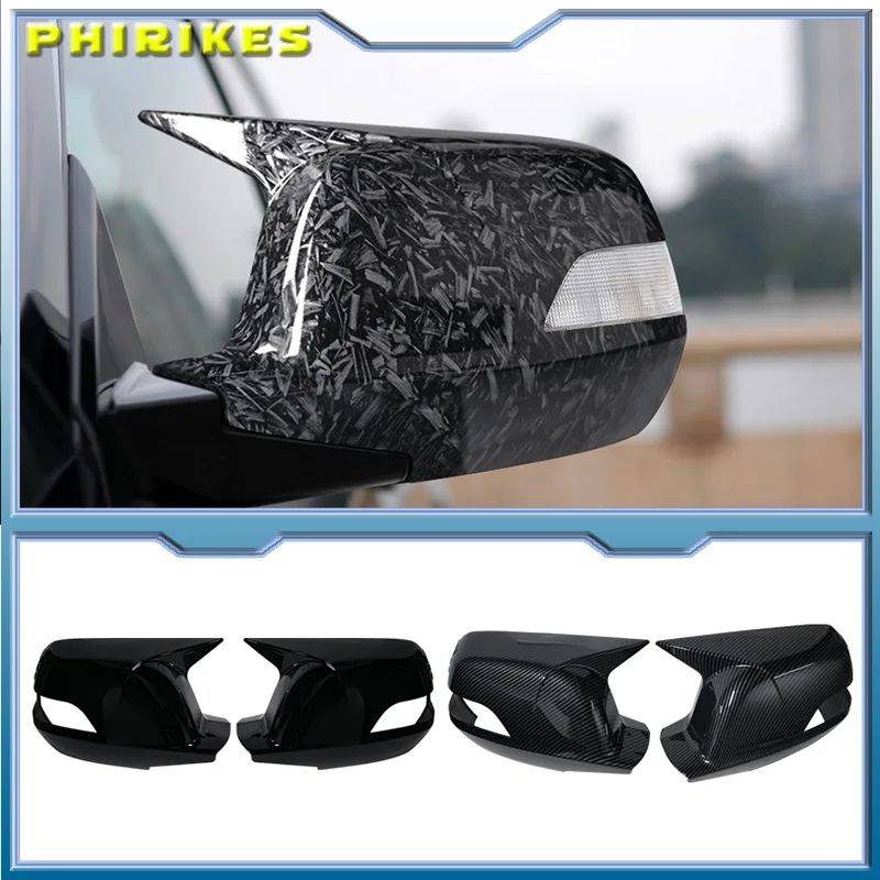 Schwarzer Rückspiegel-Schutzabdeckungsaufkleber mit Kohlefaser-Textur für Honda CRV 2007-2011