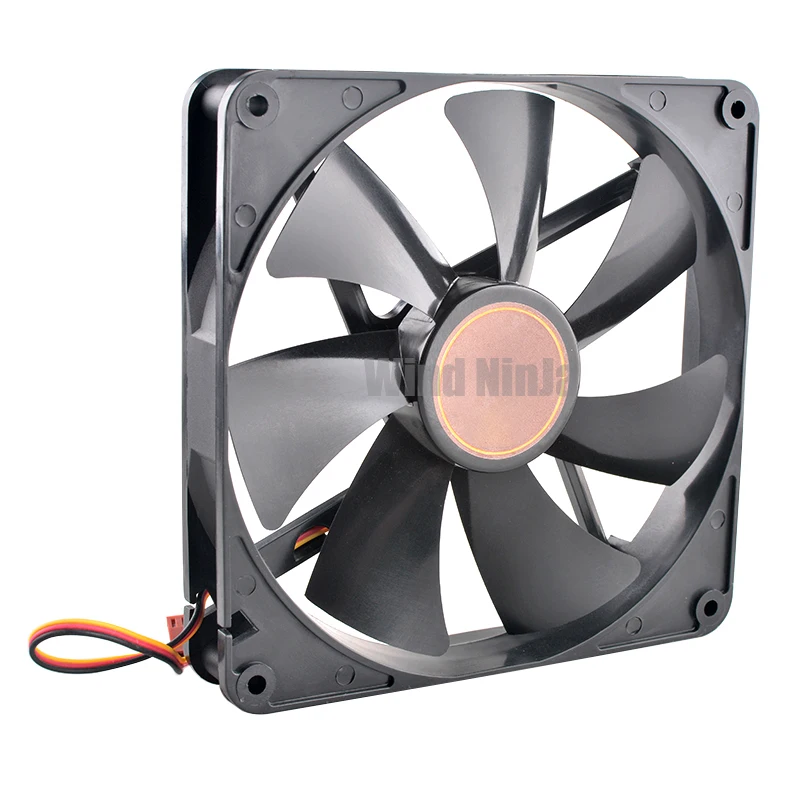 Ventilador Adequado para CPU Alimentação, DF1402512SEDN, 14cm, 140mm, 140x140x25mm, DC12V, 0.14A, 3Pin, 1000rpm