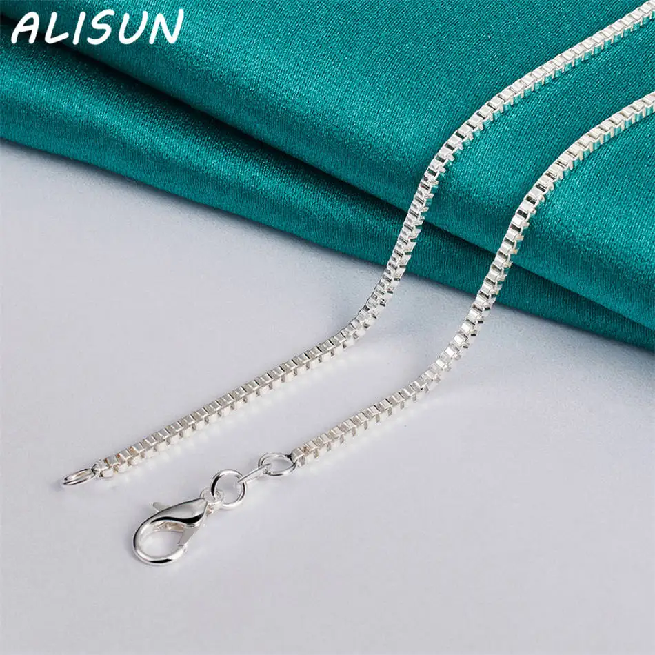 

ALISUN 925 Sterling Silver 50cm Thin Necklace For Women Men Anniversary Gift Popular Wild Fashion Romantic Jewelry