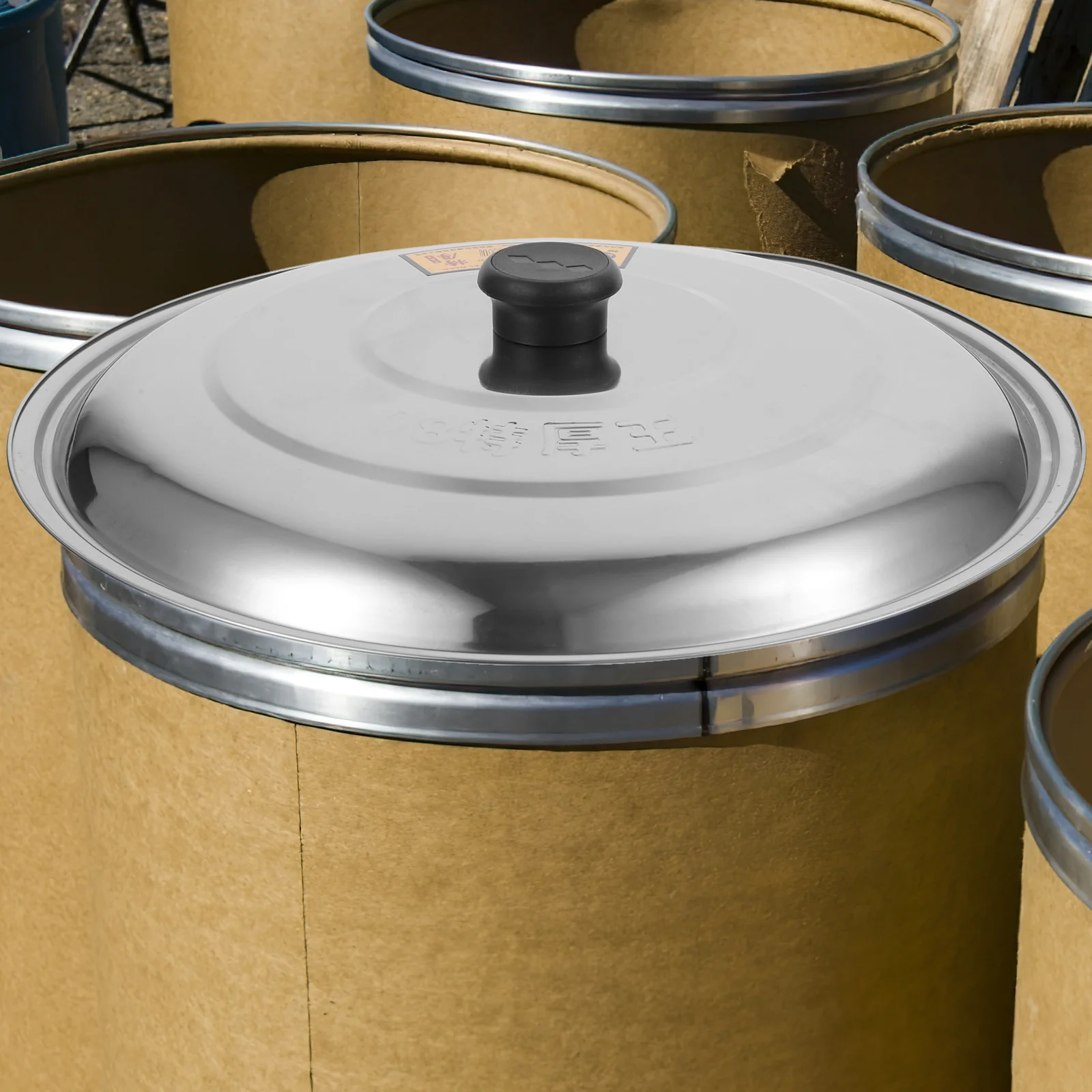 

Lid for Pan Household Covers Cooking Pot Frying Stainless Steel Large Metal Wok