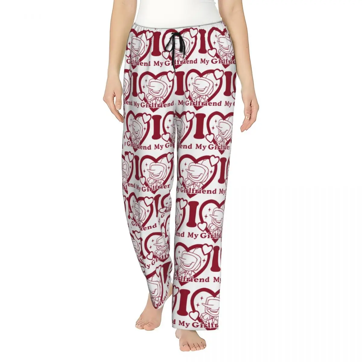 

I Love My Girlfriend Mr. Tenna Girl's Lounge Pants Loose Fit Deltarune Pajama Pants Home