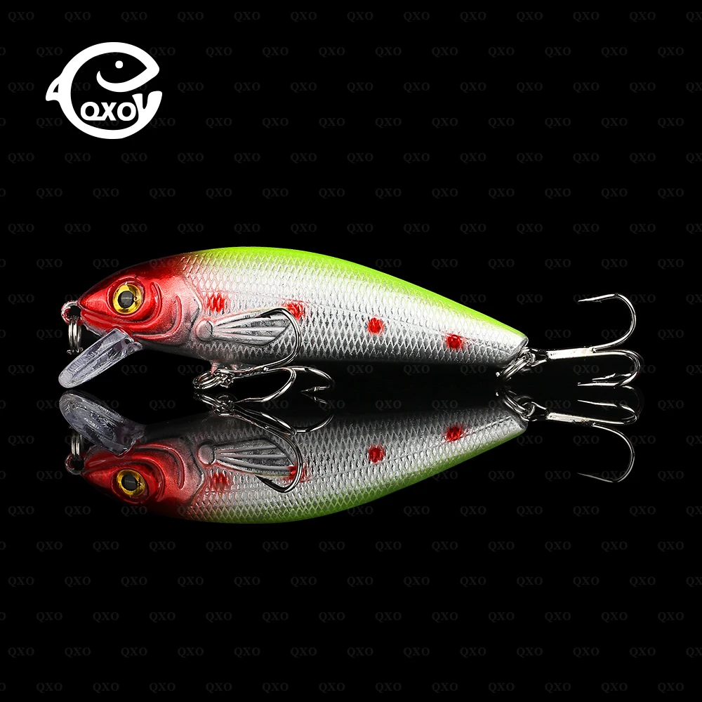 QXO Minnow Lure River Sea Bait Squid Jigs Crankbait Hard Tinsel Goods For Fishing Shad Spinner Small Fishes Wobbler