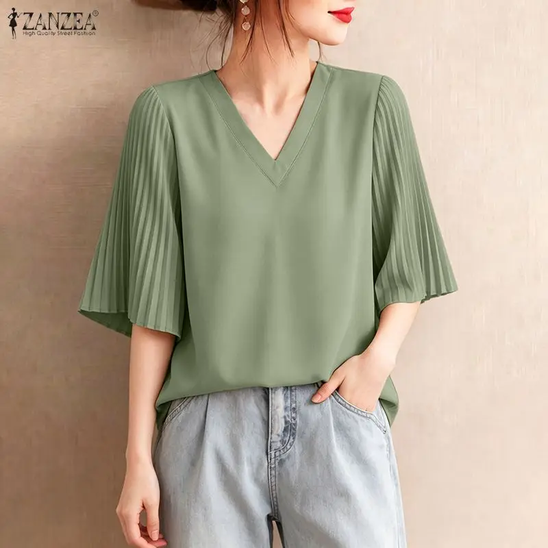 Thumbnail 4 - #15 Latest Womens Office Work Blouses Offers