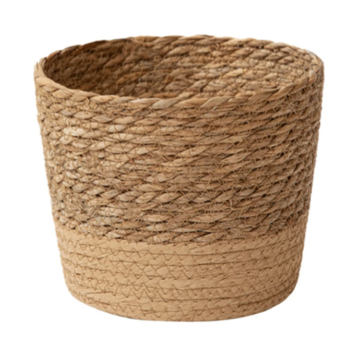 

Straw Weaving Flower Plant Pot Wicker Basket Rattan Flowerpot Storage Basket Handmade Woven Planter Basket L