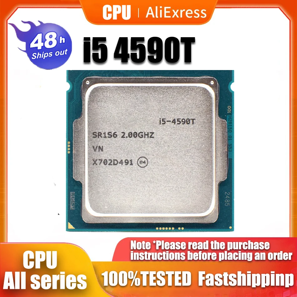 

Б/у процессор Core i5 4590T, 2,0 ГГц, четырехъядерный процессор 6M, 35 Вт, LGA 1150