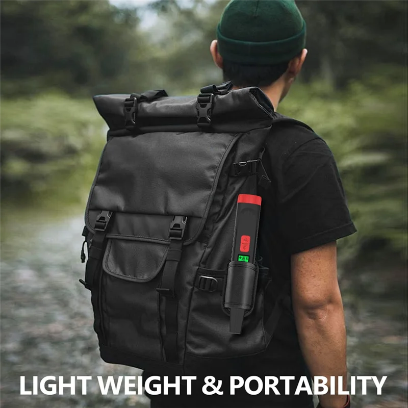 【جديد】كاشف المعادن الذهبية المحمول مع ضوء LED IP54 مقاوم للماء 360 ° كاشف التعريفي القوي #4