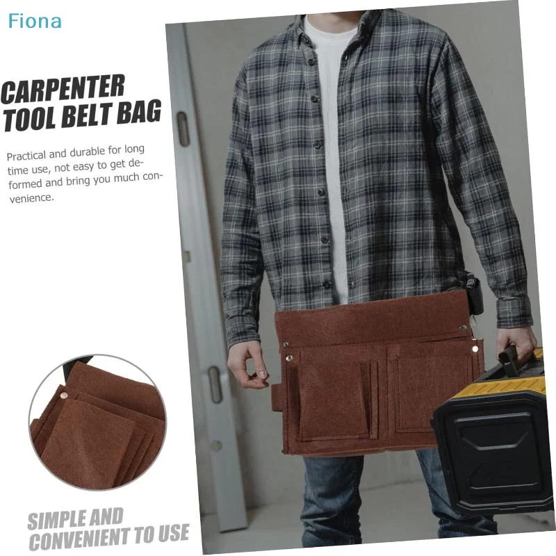 ♩Tool Waist Bag, Large Capacity Belt, Tool Set, Wear-resistant And Portable Nail Bag