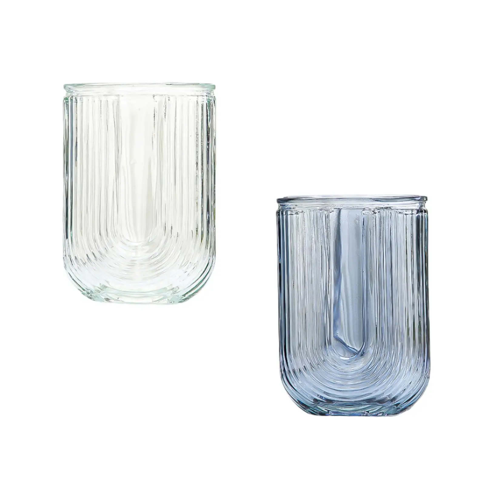 Glass Flower Vase Nordic U Shaped Glass Vase Plant Vases Display Plant Holder for Home Indoor Dining Table Bedroom Wedding