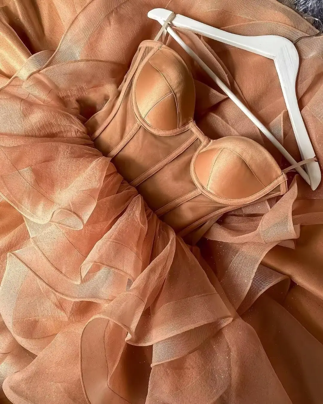 Spaghetti Cocktail Party Dress for Women High-Low Ruffled Summer Dress Long Trailing Prom Ball Gown