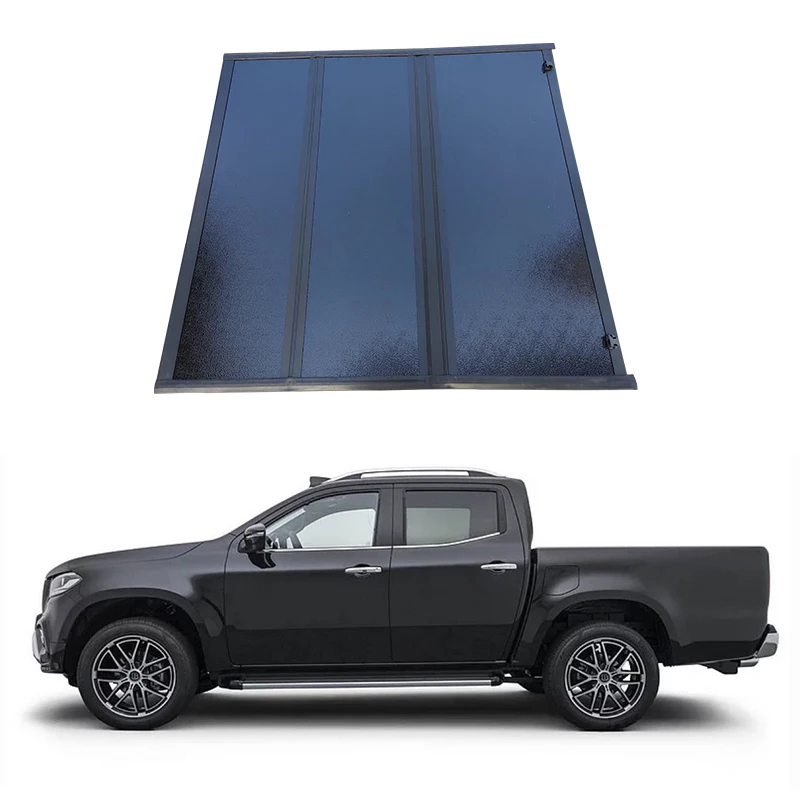 

Wholesale 4X4 Pick Up Truck Bed Cover Hard Tri-Fold Embedded Aluminum Tonneau Cover For Chevrolet Colorado 6.6ft