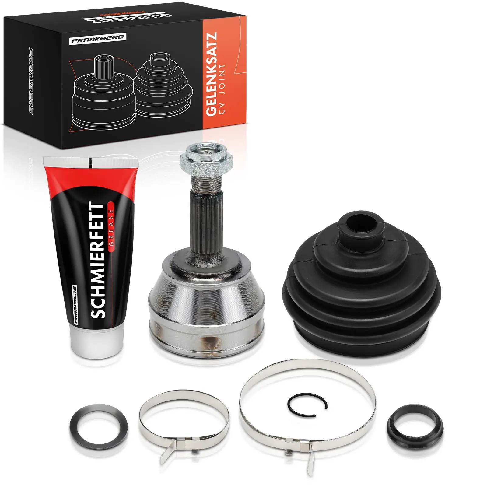 Frankberg 1x Aandrijfas Set Vooras Voor VW Polo Classic Coupe 80 86C 1981-1994 871498099A 871498099 871498099 871498099AX