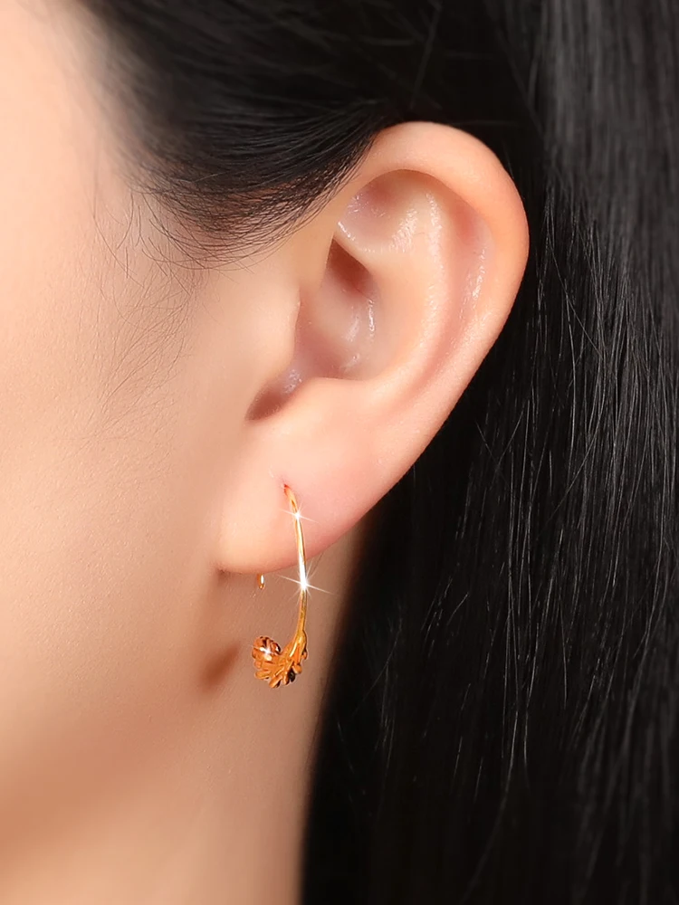 ジョン・メデイロス ハーベストゴールド小麦穂スタッド高級レディースピンブローチイヤリングカジュアルスタイルピュアカラー冬コレクション