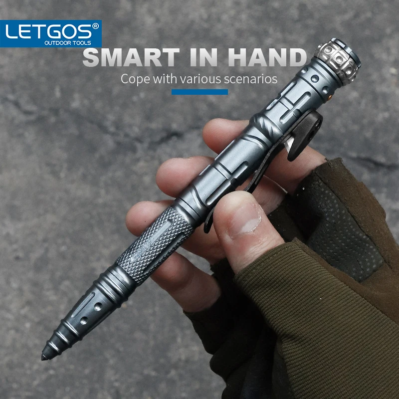 LETGOS multifunctional fidget spinner tactical pen self defense tools ice glass breaker outdoor tools and equipment EDC Tools